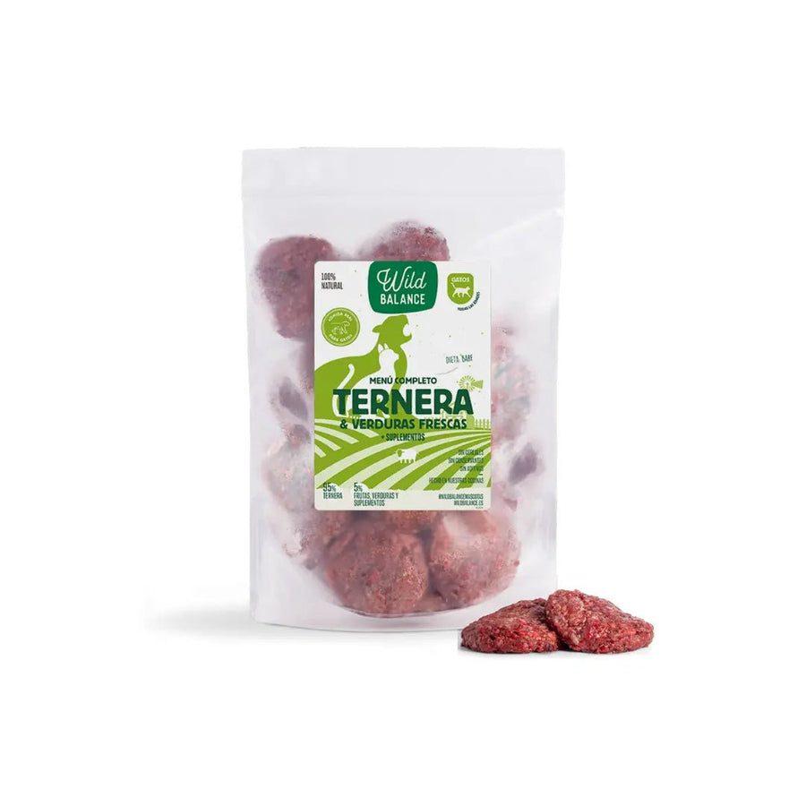Menú BARF de vedella per a gats 1 kg
